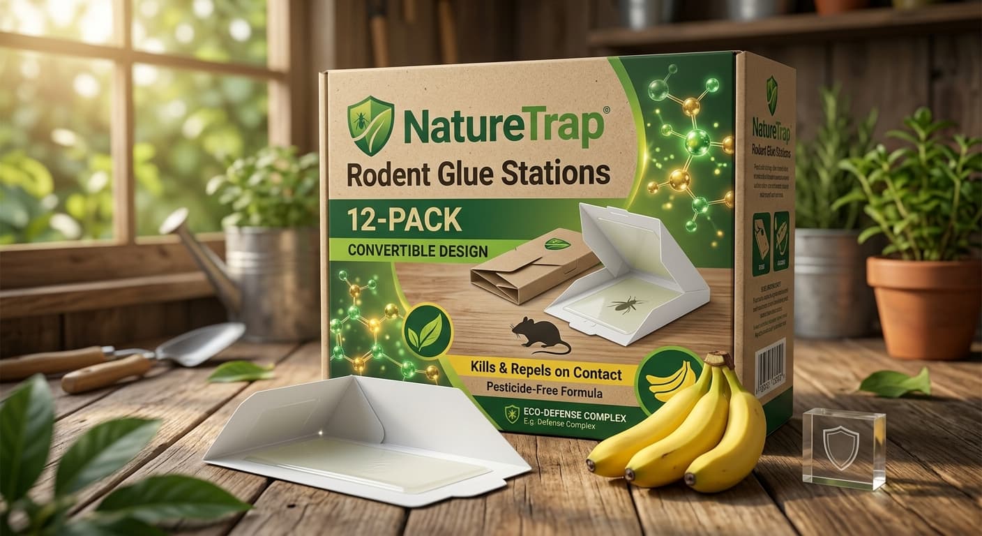 NatureTrap Rodent Glue Stations (12-Pack)