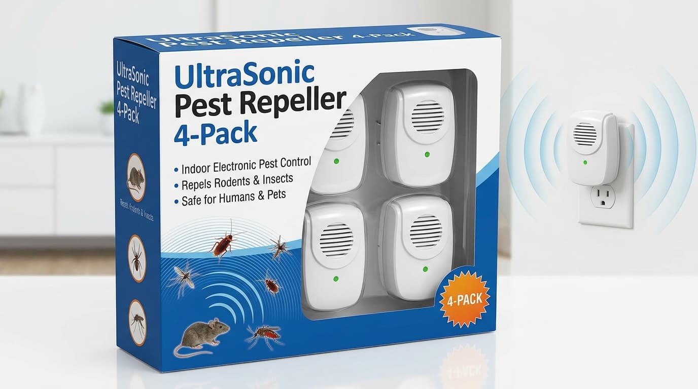 UltraSonic Pest Repeller 4-Pack